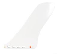 Hosrivae Aleta de surf Longboard de fibra de vidrio de 9.25 pulgadas, sin tornillo, aleta central única, aleta de cola grande estándar clásica con nailon reforzado, negro (blanco)