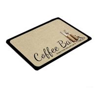 Hosrivae Alfombrilla absorbente para cafetera de 30 x 40 cm, almohadilla de drenaje absorbente de agua para cocina, secado de platos y licuadoras, parte trasera de goma antideslizante, poliéster