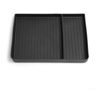 Hosrivae Alfombrilla de almacenamiento para guantera de coche para Hyundai IONIQ 5, bandeja organizadora copiloto con diseño ABS antideslizante, 274 x 212 x 30 mm, accesorio interior negro