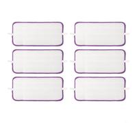 Hosrivae Almohadillas de repuesto para fregona de cocina con madera dura para limpiar azulejos de piedra compatibles con suelos húmedos lavables de microfibra reutilizables (paquete de 6)