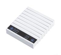 Hosrivae Balanza con pantalla de café expreso móvil, 1 g, recargable, temporizador de cocina, escala negra sobre báscula de café, LED digital 0.(blanco)