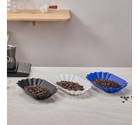 Hosrivae Bandeja de evaluación para asar y degustar granos de entrenamiento de barista, 300 ml, apto para alimentos, para granos de café de plástico para mostrar muestras para ventosas (negro)