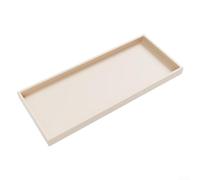 Hosrivae Bandeja de silicona para tocador de baño, almacenamiento de encimera, dispensador de jabón y organizador de champú, fregadero inastillable, perfume de joyería de cocina, beige (blanco, 30 x