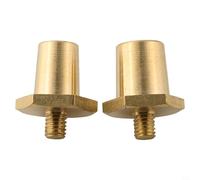 Hosrivae Baterías de litio para coche, adaptador de terminal de batería dorado para 2 unidades M6 latón