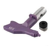 Hosrivae Boquilla pulverizadora sin aire, cabezal de pistola de pintura de acero de repuesto para Titan Tools, serie 245/533/655, patrón de ventilador ancho, diseño resistente al desgaste, fácil