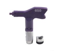 Hosrivae Boquilla pulverizadora sin aire, cabezal de pistola de pintura de acero de repuesto para Titan Tools, serie 245/533/655, patrón de ventilador ancho, diseño resistente al desgaste, fácil