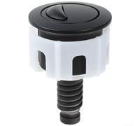 Hosrivae Botón de descarga de inodoro doble de 38 mm en acabado cromado ABS, interruptor de ahorro de agua con resorte de acero inoxidable 304, se adapta a la mayoría de tanques de inodoro estándar (B