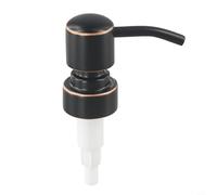 Hosrivae Cabezal de loción de acero inoxidable, rosca 28/400, construcción de acero inoxidable 304, sello suave a prueba de fugas, para botellas de jabón y loción (ORB)