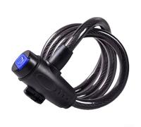 Hosrivae Candado de cadena de acero con soporte - 1,2 m antisierra y bloqueo de seguridad antitaladro para bicicleta de carretera, para bicicleta eléctrica, bicicleta plegable, motocicleta y casco