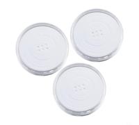Hosrivae Cápsulas de plástico para monedas de 46 mm, diámetro transparente para cajas de anillos, almacenamiento interior para 20 unidades, juntas surtidas, colección de monedas para numismática