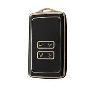 Hosrivae Car Key Case Espace, 360 Full Surround a prueba de golpes Shell, Remote Skin Negro (Negro)