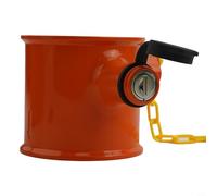Hosrivae Cerradura antirrobo King Pin para autocaravanas Clase A, remolques, campistas, construcción de aleación resistente, 2 llaves únicas, color amarillo brillante, 8 x 12 x 11,2 cm