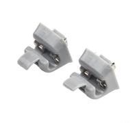 Hosrivae Clips para visera solar para W123, W124, W126, W140, W201, nailon, beige/gris, ajuste seguro para espejos iluminados, mayor seguridad de conducción (gris)