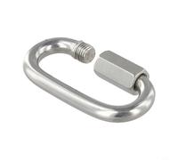 Hosrivae Conector de cadena de eslabones rápidos de acero pulido de grado 316, mosquetón de bloqueo para camping, yate, buceo, equipo de fitness, cadenas para mascotas, toldo, velas, hardware marino