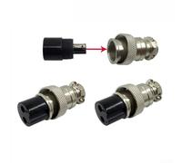 Hosrivae Conector de la aviación de la soldadora del argón, construcción plástica del cobre del caucho con el poder rápido, junta de dos núcleos para la seguridad (tapón)