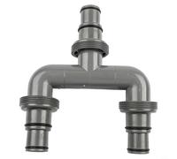 Hosrivae Conector de manguera de piscina de 3 vías para Intex, 38 mm y 32 mm, y sistema de filtro de arena de montaje de acero, kit de abrazadera segura Bypass del calentador (C)