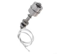 Hosrivae Control de nivel de interruptor de flotador de acero, tanque ajustable 304 NO/sensor, piscina, acuario, drenaje HVAC y sistemas de alcantarillado (65 mm)
