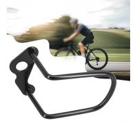 Hosrivae Cubierta protectora de acero para desviador trasero para bicicleta de montaña, carretera y bicicleta plegable para bicicleta, para protección de cadena de engranajes negra duradera, aprox