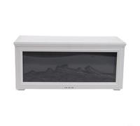 Hosrivae Difusor de aroma de llama de chimenea 3D, humidificador de fuego de simulación con 7 luces de color, control remoto, 280 ml, fabricante de niebla silenciosa, decoración del hogar, dormitorio