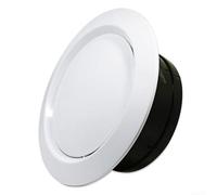 Hosrivae Difusor de ventilación redondo de ABS ajustable para pared o techo, 75 mm, 100 mm, 150 mm, 200 mm, cubierta de ventilación HVAC blanca para el hogar, baño, cocina, oficina (200 mm)