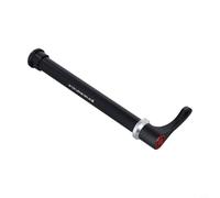 Hosrivae Eje pasante delantero de aleación de aluminio para bicicletas de carretera y montaña, 12 x 100 mm, 15 x 100 mm, 15 x 110 mm, bloqueo de brocheta de liberación rápida, ligero 65 g, negro (15 x