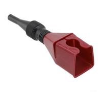 Hosrivae Embudo a presión para drenaje de aceite automotriz, embudo plegable de ABS flexible con cuello ancho y sello a prueba de fugas, funciona con coches, motocicletas, cuatrimotos, (rojo)