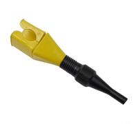 Hosrivae Embudo a presión para drenaje de aceite automotriz, embudo plegable de ABS flexible con cuello ancho y sello a prueba de fugas, funciona con coches, motocicletas, cuatrimotos, (amarillo)