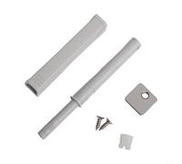Hosrivae Empuje para puerta abierta, ABS, liberación táctil, pestillo de gabinete, material de punta, cajón, armario, instalación de bricolaje para cocina (blanco)