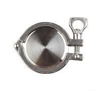 Hosrivae Ensamblaje completo de la abrazadera de la tri tapa de extremo de 2 pulgadas, soldadura en la virola y la junta en acero inoxidable sanitario 304