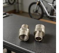 Hosrivae Extensores de eje de pedal de bicicleta de acero de 16 mm/20 mm, pernos espaciadores marcados L/R de 9/16 pulgadas para ciclismo MTB, reducir la tensión de la rodilla y mejorar, plateado (16