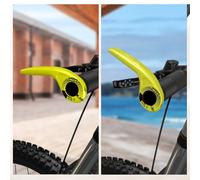 Hosrivae Extremos de barra de fibra de carbono para bicicletas de montaña y carretera, empuñaduras ergonómicas y ajustables, ligeras de 118 mm de longitud, 22,2 mm de diámetro del agujero (negro)