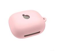 Hosrivae Funda protectora de silicona para auriculares Powerbeats Fit 2025, funda ligera resistente a los arañazos (rosa)