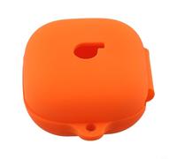 Hosrivae Funda protectora de silicona para auriculares Powerbeats Fit 2025, funda ligera y resistente a los arañazos (naranja)
