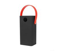 Hosrivae Funda protectora de silicona para batería externa de 60000 mAh, a prueba de caídas, absorción de golpes, textura antideslizante con mango portátil, color negro