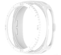 Hosrivae Funda protectora para Samsung Watch 8 Classic 47mm con armadura hueca y anillo de escala, compatible con Samsung Watch8 - Negro