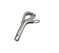 Hosrivae Gancho pelícano de acero 316 que se puede abrir, grillete de liberación rápida, barandilla de barco marino, hardware de seguridad, anclaje resistente, ajuste de balsa salvavidas de 6 mm, 8 mm