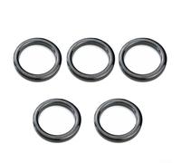 Hosrivae Guía de caña de pescar de cerámica de 40 piezas para kit de repuesto para construcción y reparación de caña, incluye tamaños #5 a #30 (4 piezas cada uno), línea frita redonda suave (40 piezas