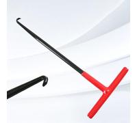 Hosrivae Herramienta de extracción de resorte de escape para motocicleta, gancho de resorte con mango en T con agarre de goma, construcción de metal, rojo + negro, 1 pieza