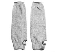 Hosrivae HPPE - Protectores de piernas resistentes a los cortes nivel 5 antiarañazos, para jardinería, siega, montañismo, escalada, tobillo, color negro, talla L, 42 cm de alto