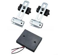 Hosrivae Interruptor de límite magnético normalmente abierto, motor de apertura de puerta corredera, controlador de limitador de puerta impermeable con 2 imanes, kit de automatización confiable, negro