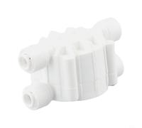 Hosrivae Interruptor de válvula de apagado automático Ro de 4 vías de conexión rápida de 1/4 pulgadas para inversa para sistemas de purificación de agua por ósmosis compatible con unidades de agua