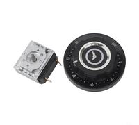 Hosrivae Interruptor temporizador mecánico para hornos microondas, perilla ajustable de 30/60/90/120 minutos, CA 250 V 16 A, construcción de metal con campana audible (30 minutos)