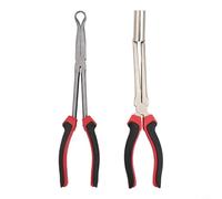 Hosrivae Juego de 2 herramientas extractoras de alambre de chispa con manguito y alicates de extracción de tipo redondo para abrazaderas de manguera automotriz, cubiertas, botas, construcción de acero