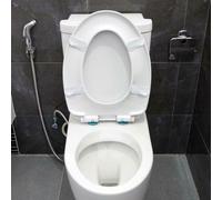 Hosrivae Juego de 5 protectores de silicona para asiento de inodoro, espaciadores amortiguadores para estabilización de la tapa, reducción de ruido y protección contra arañazos, se adapta a la mayoría