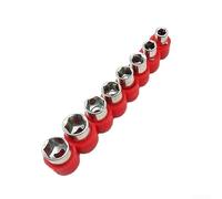 Hosrivae Juego de 8 llaves hexagonales de 1/4 pulgadas con adaptador de llave para mantenimiento de vehículos, hogar y electricidad, 5, 6, 7, 8, 9, 10, 11, 12 mm, color plateado