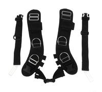 Hosrivae Juego de arnés de placa trasera ajustable para buceo, ultraligero para placa trasera BCD con hombreras de neopreno, herrajes de acero inoxidable y Str a prueba de mar