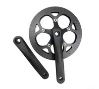 Hosrivae Juego de bielas de aleación de aluminio para bicicletas de carretera, Fixie y montaña, cadena 50T, longitud del brazo de manivela de 170 mm, compatible con pedalier cuadrado cónico