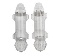 Hosrivae Juego de luces LED multiángulo para la atracción de peces subacuáticos, resistente al agua hasta 200 m, carcasa ABS, 8,7 x 3 cm, tiempo de funcionamiento monocromático de 120 horas, 2 (luz