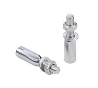 Hosrivae Juego de pasadores de biela para eje de pedalier de 8,5 mm y 9,0 mm, kit de retención de plato de acero con tuercas y arandelas, juego de 2 piezas (8,5 mm)