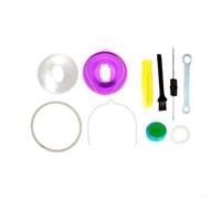 Hosrivae Kit de alarma de descarga de carrete de acero inoxidable con resorte de sonido y grasa amortiguadora para carretes de pesca giratorios Daiwa Alphas 20/21/22, compatible con mano izquierda